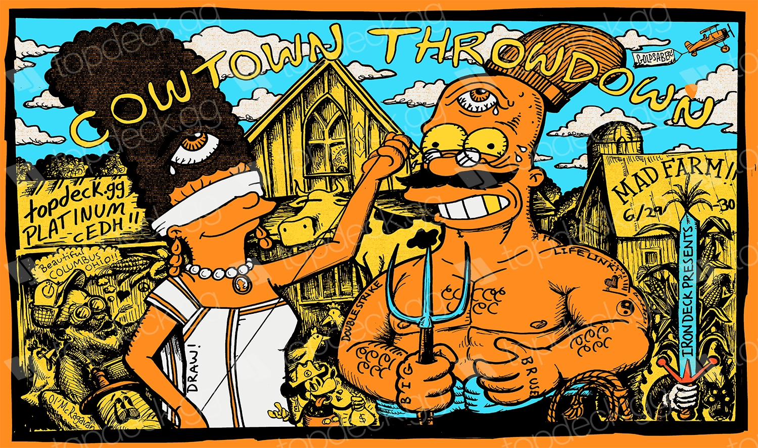 Cowtown Throwdown Playmat