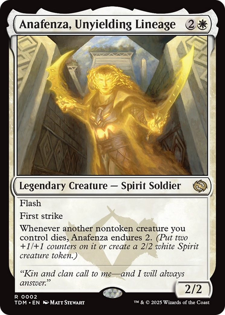 Anafenza, Unyielding Lineage