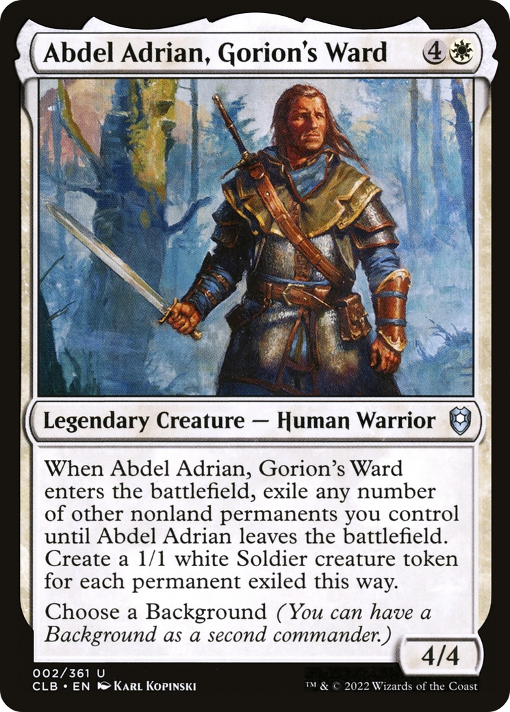 Abdel Adrian, Gorion's Ward
